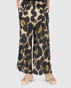 Women Alembika Plus<Hazel Crinkle Palazzo Pants, Multi