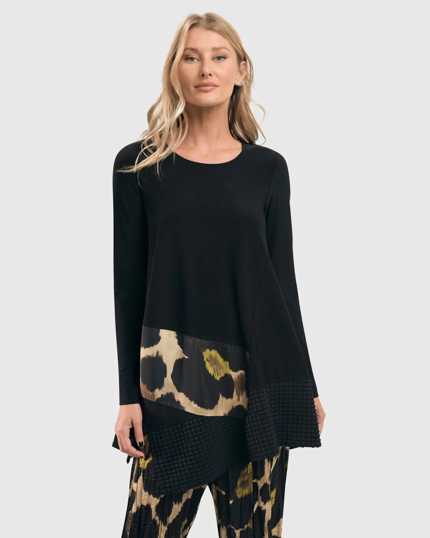 Women Alembika Tops & Tunics<Hazel Mix Media Swing Top, Multi