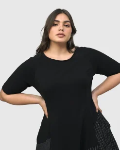 Women Alembika Plus<Hera T-Shirt Cocoon Dress, Mix