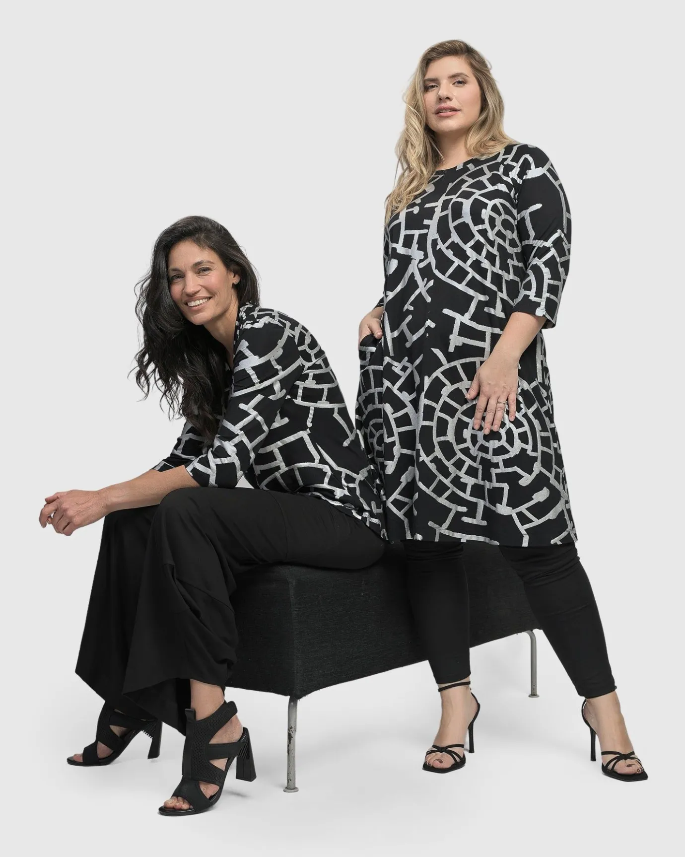 Women Alembika Dresses<Hypnotic A Line Dress, Silver