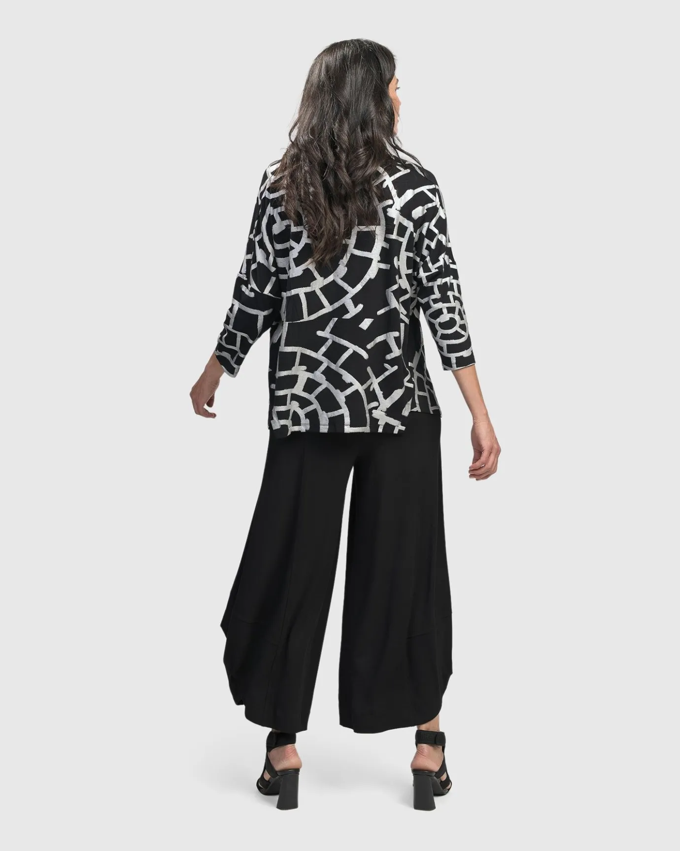 Women Alembika Plus<Hypnotic Cutaway Boxy Top, Silver