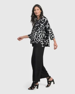 Women Alembika Tops & Tunics<Hypnotic Cutaway Boxy Top, Silver