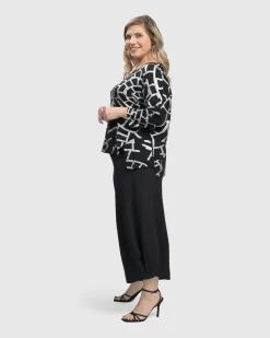 Women Alembika Tops & Tunics<Hypnotic Cutaway Boxy Top, Silver