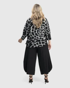 Women Alembika Tops & Tunics<Hypnotic Cutaway Boxy Top, Silver