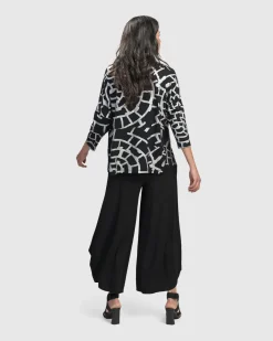 Women Alembika Tops & Tunics<Hypnotic Cutaway Boxy Top, Silver