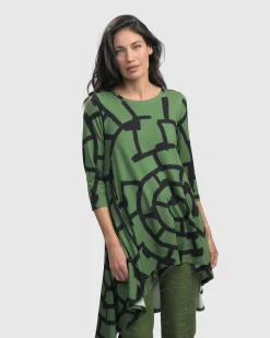 Women Alembika Plus<Hypnotic Hi-Lo Tunic Top, Clover