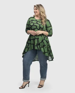 Women Alembika Tops & Tunics<Hypnotic Hi-Lo Tunic Top, Clover