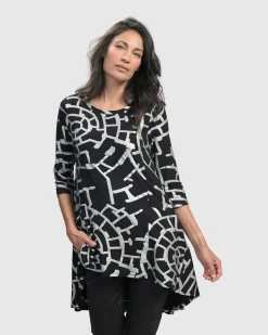 Women Alembika Tops & Tunics<Hypnotic Hi-Lo Tunic Top, Silver