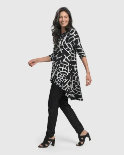 Women Alembika Tops & Tunics<Hypnotic Hi-Lo Tunic Top, Silver