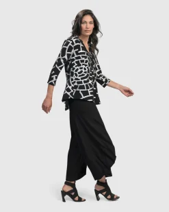 Women Alembika Tops & Tunics<Hypnotic Signature V Neck Top, Silver