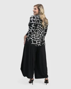 Women Alembika Plus<Hypnotic Signature V Neck Top, Silver