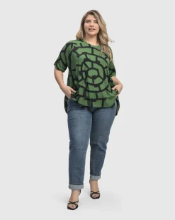 Women Alembika Tops & Tunics<Hypnotic Swing Tunic Top, Clover