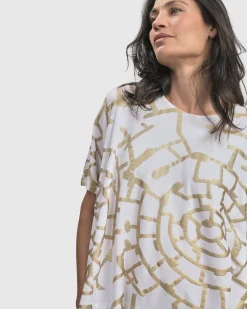 Women Alembika Tops & Tunics<Hypnotic Swing Tunic Top, Gold