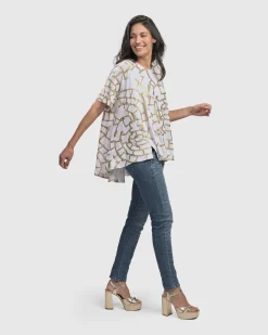 Women Alembika Tops & Tunics<Hypnotic Swing Tunic Top, Gold