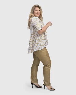Women Alembika Tops & Tunics<Hypnotic Swing Tunic Top, Gold