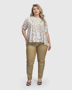 Women Alembika Tops & Tunics<Hypnotic Swing Tunic Top, Gold