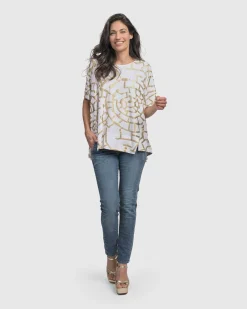 Women Alembika Tops & Tunics<Hypnotic Swing Tunic Top, Gold