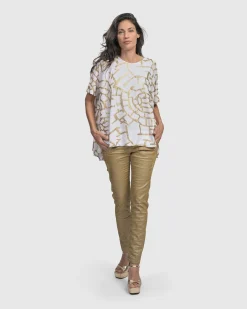 Women Alembika Tops & Tunics<Hypnotic Swing Tunic Top, Gold