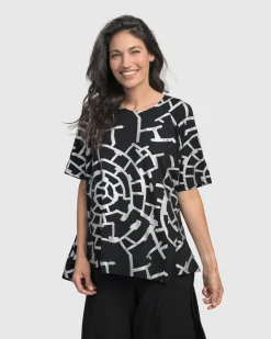 Women Alembika Tops & Tunics<Hypnotic Swing Tunic Top, Silver