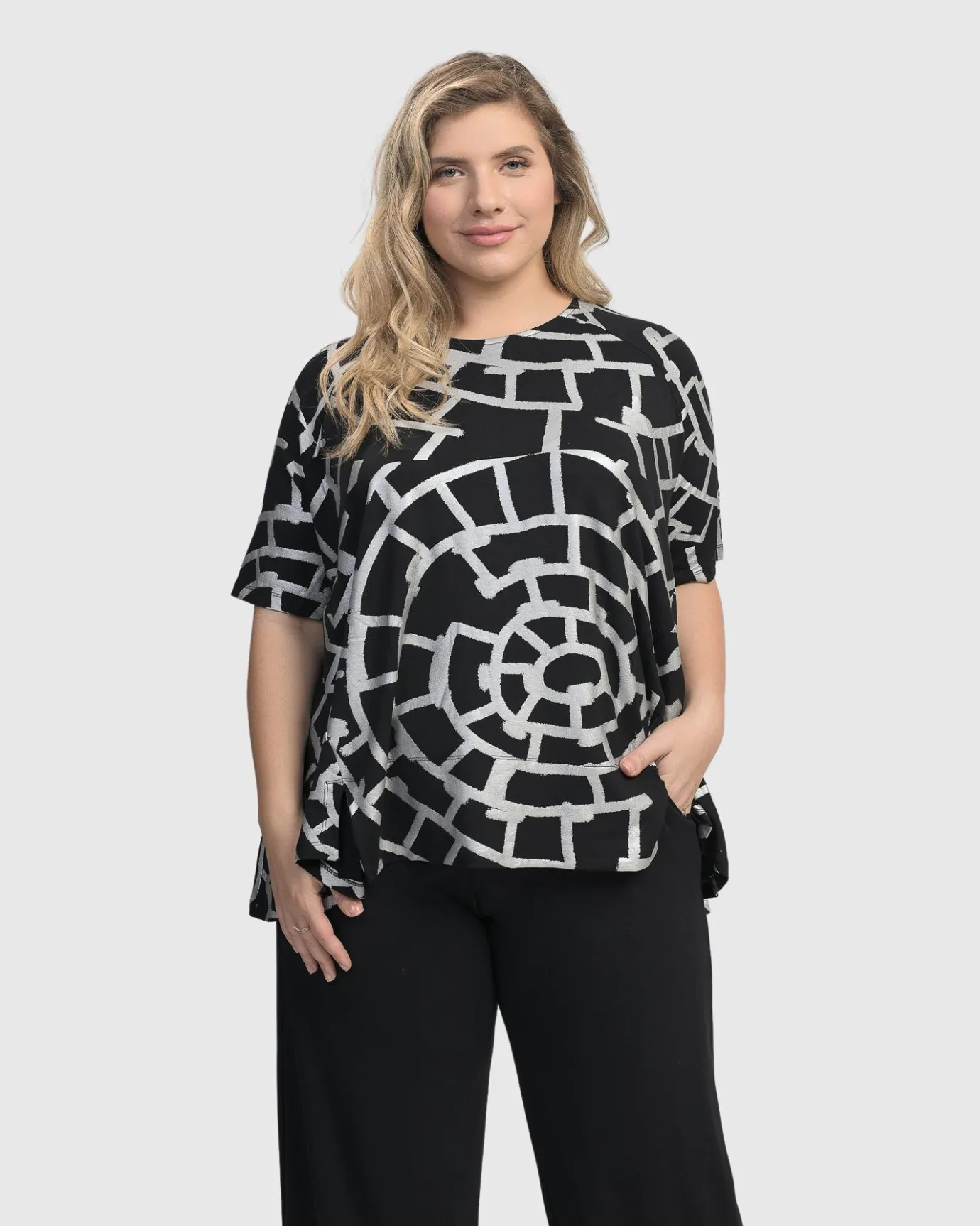 Women Alembika Tops & Tunics<Hypnotic Swing Tunic Top, Silver