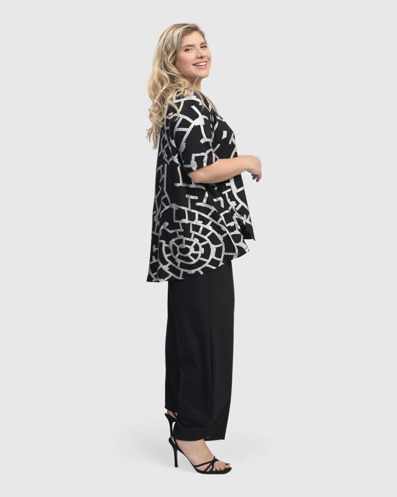 Women Alembika Tops & Tunics<Hypnotic Swing Tunic Top, Silver