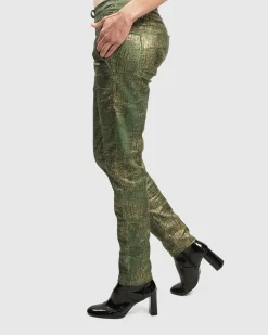 Women Alembika Pants & Skirts<Iconic Jeans Desires, Green