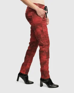 Women Alembika Pants & Skirts<Iconic Jeans Desires, Red
