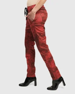 Women Alembika Pants & Skirts<Iconic Jeans Desires, Red
