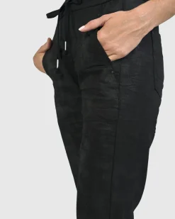 Women Alembika Pants & Skirts<Iconic Stretch Jeans, Black Washed