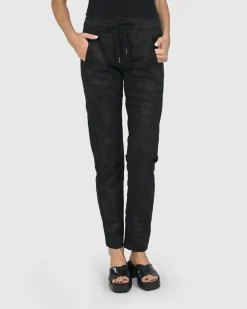 Women Alembika Pants & Skirts<Iconic Stretch Jeans, Black Washed