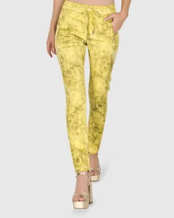 Women Alembika Plus<Iconic Stretch Jeans, Citron