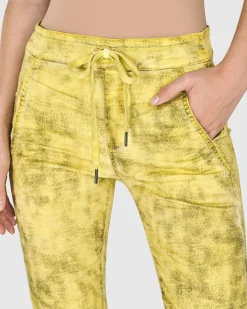Women Alembika Pants & Skirts<Iconic Stretch Jeans, Citron