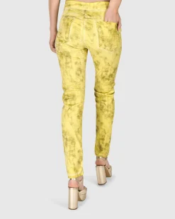 Women Alembika Pants & Skirts<Iconic Stretch Jeans, Citron