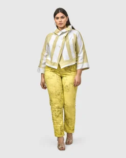 Women Alembika Pants & Skirts<Iconic Stretch Jeans, Citron