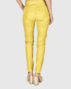 Women Alembika Pants & Skirts<Iconic Stretch Jeans, Honey Snake
