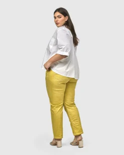 Women Alembika Pants & Skirts<Iconic Stretch Jeans, Honey Snake