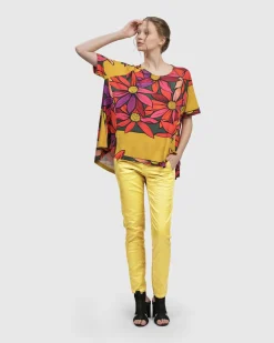 Women Alembika Pants & Skirts<Iconic Stretch Jeans, Honey Snake