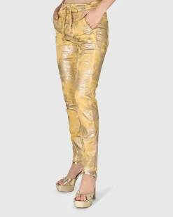 Women Alembika Plus<Iconic Stretch Jeans, Honey Gold