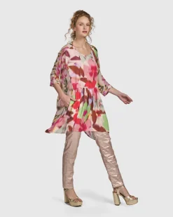 Women Alembika Pants & Skirts<Iconic Stretch Jeans, Metallic Powder