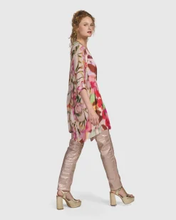 Women Alembika Pants & Skirts<Iconic Stretch Jeans, Metallic Powder