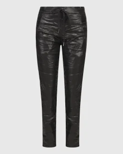 Women Alembika Pants & Skirts<Iconic Stretch Jeans, Metallic Black