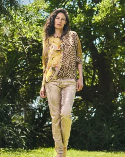 Women Alembika Pants & Skirts<Iconic Stretch Jeans, Rose Gold Nude