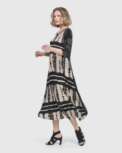 Women Alembika Dresses<Incan Trail T-Shirt Dress, Savanna