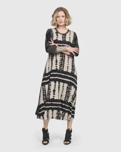 Women Alembika Dresses<Incan Trail T-Shirt Dress, Savanna