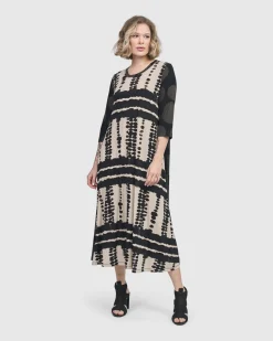 Women Alembika Dresses<Incan Trail T-Shirt Dress, Savanna