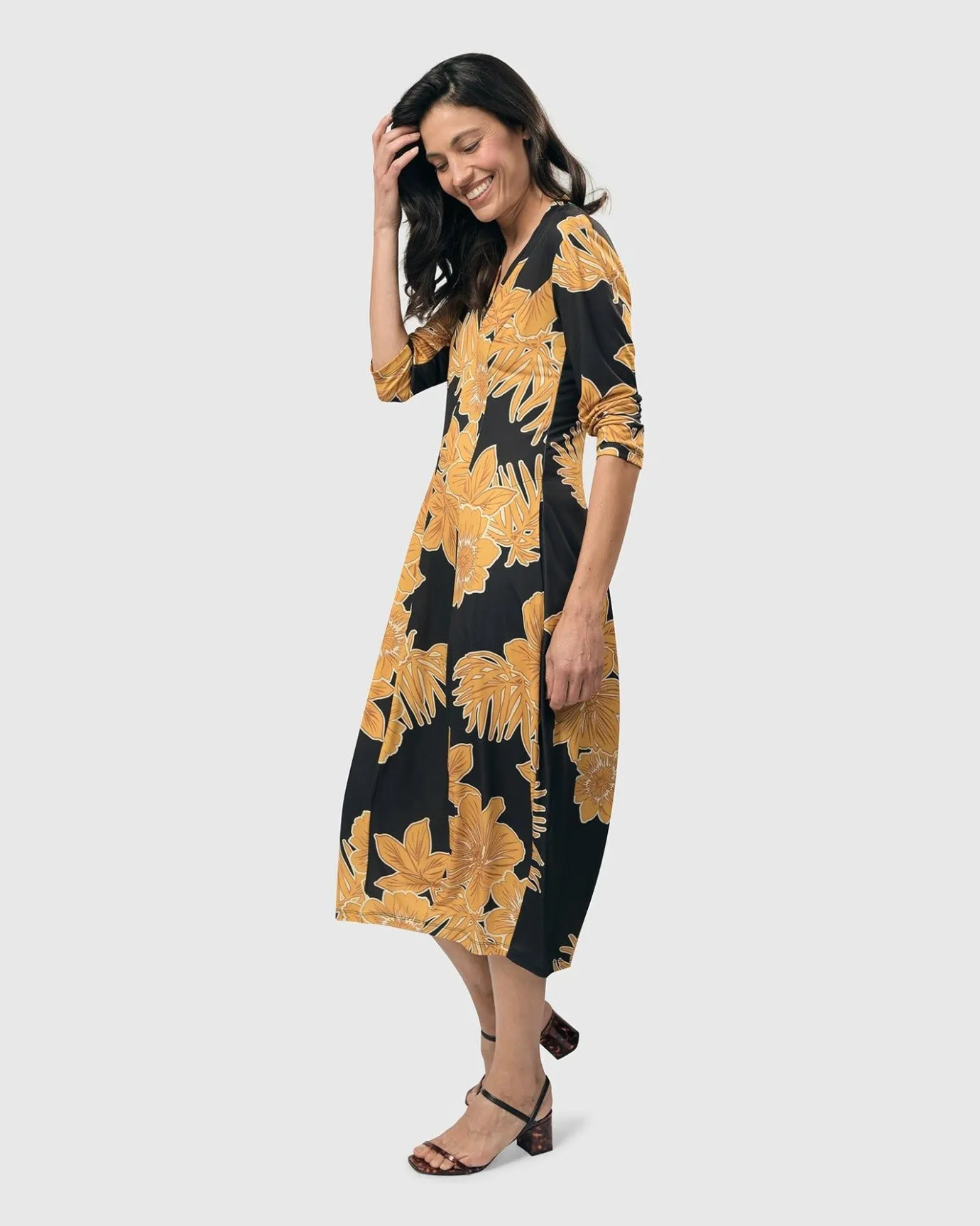 Women Alembika Dresses<Island Cocoon Dress, Gold