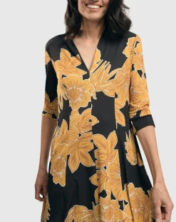 Women Alembika Dresses<Island Cocoon Dress, Gold