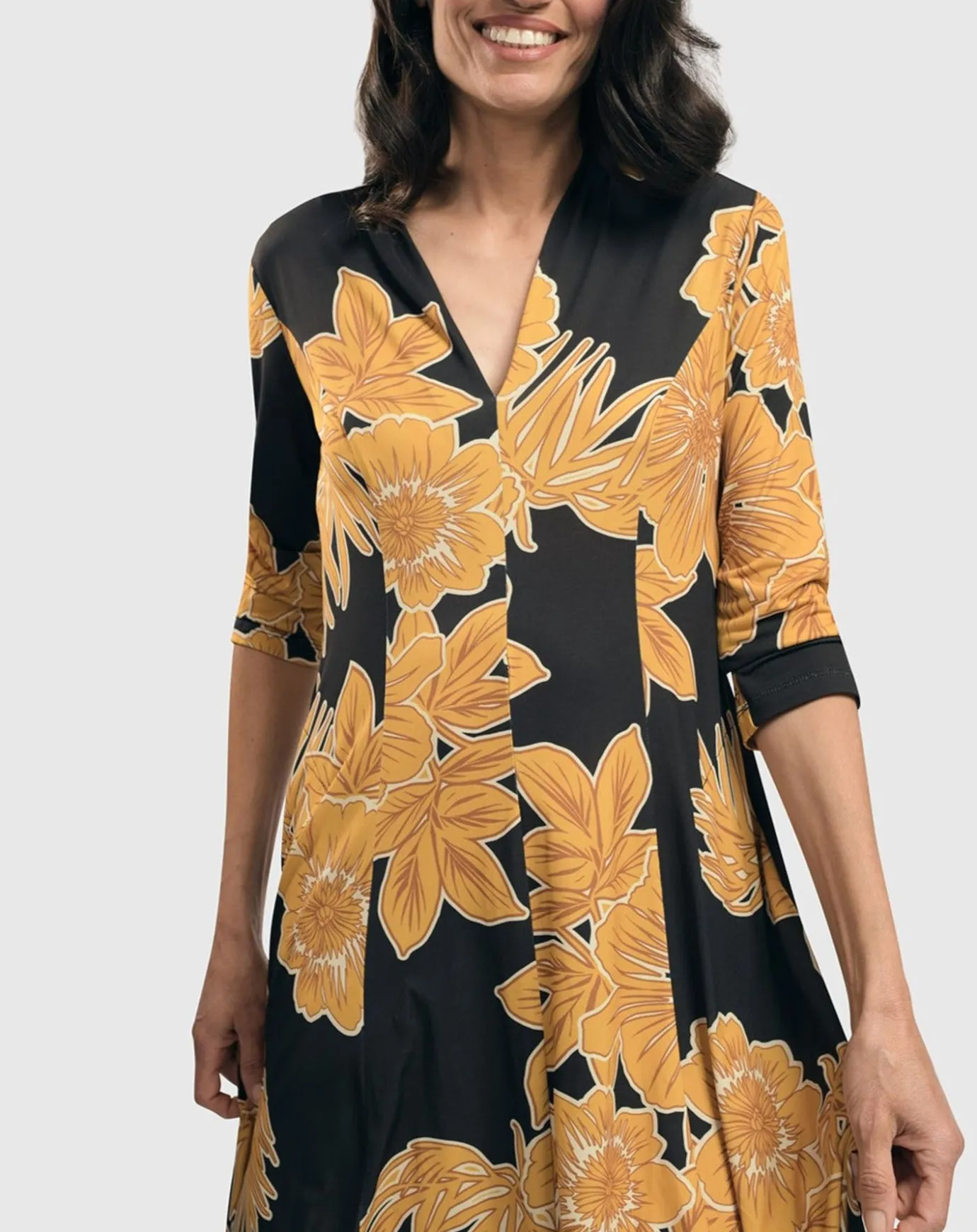 Women Alembika Dresses<Island Cocoon Dress, Gold