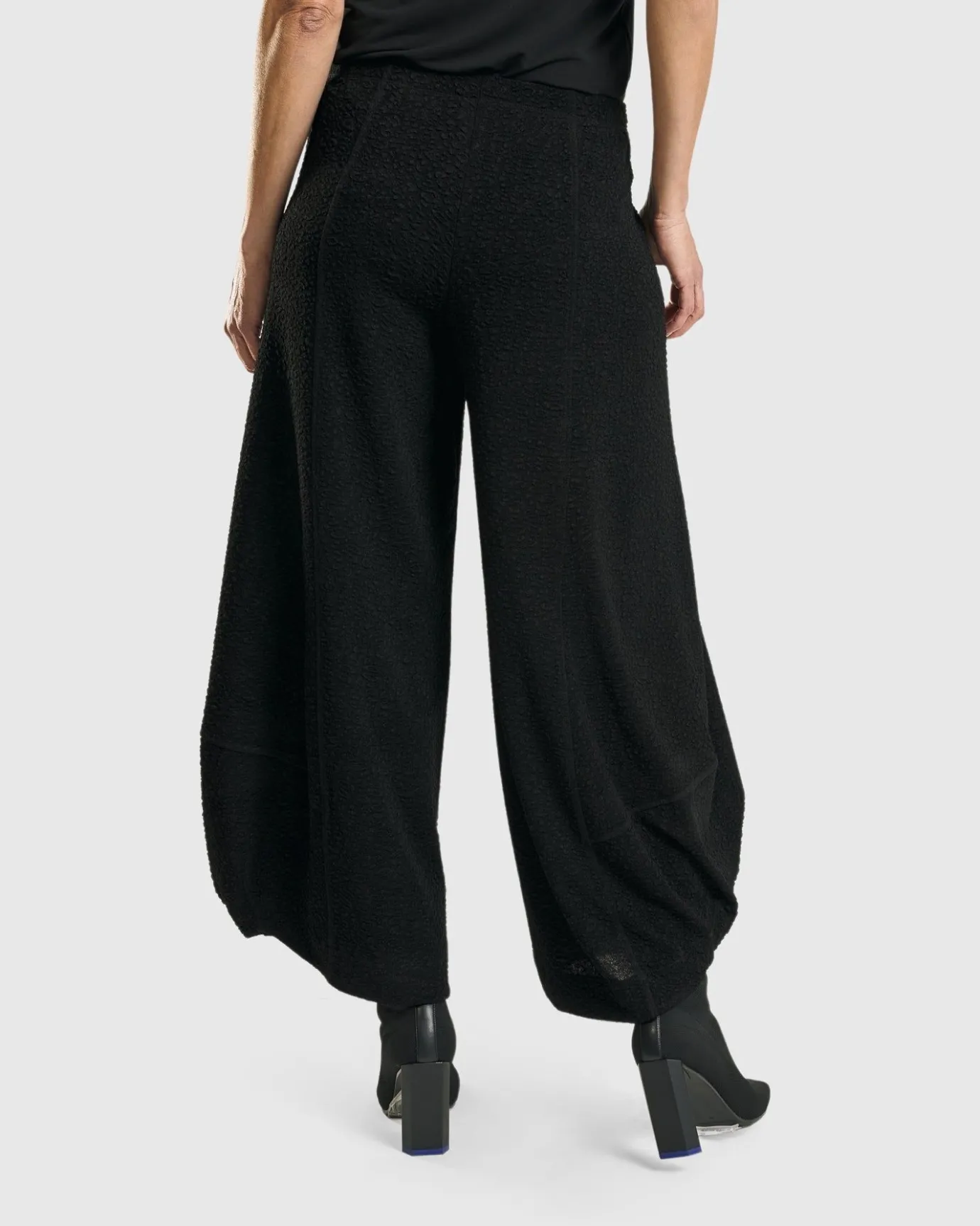Women Alembika Plus<Jacquard Punto Pants, Black