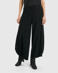 Women Alembika Pants & Skirts<Jacquard Punto Pants, Black